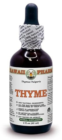 Thymian (Thymus Vulgaris) Trockenblatt ALKOHOLFREI Flüssigextrakt Glyzerit 60 ml