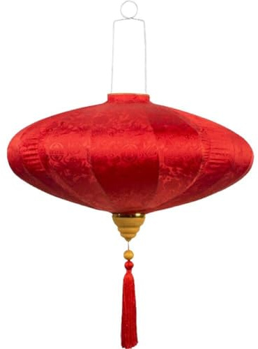 Fopytu Klassiker Orientalischer Stil Palast Lantern Retro Satin Seidenlaterne Festival Neujahr Dekor Chinesische Blumenmuster Laternen