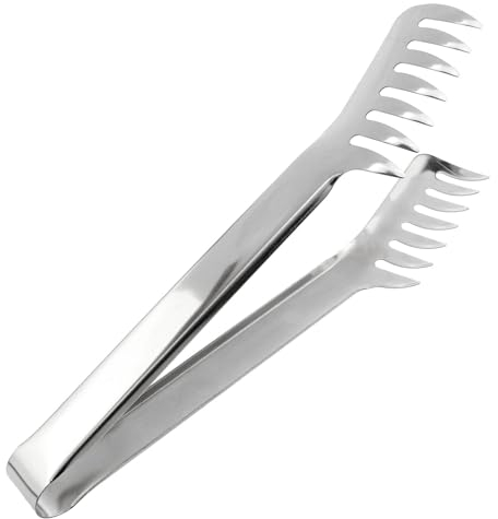 Lovelysp Pince à pâtes en acier inoxydable Pince à spaghetti Pince à pâtes Pince de cuisine Outil de cuisson