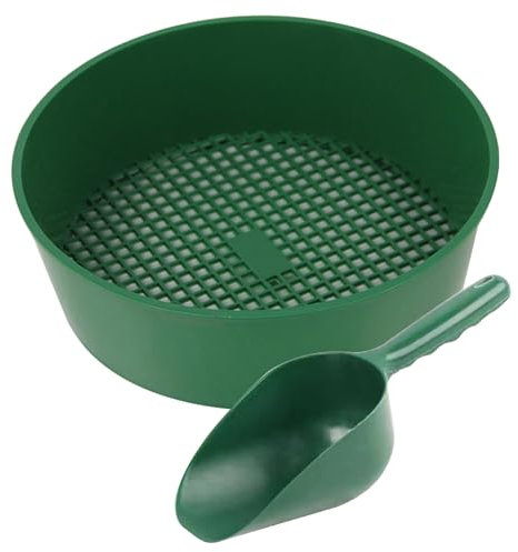 SMELEYOU Tamis De Jardin pour Le Sol Et Les Pierres 2 Pcs/RéGlage du Sol Tamis Tamis Tamis Tamis Tamis Maille Tamis Compost Sol Fin Classificateur Jardin éNigme pour Le Jardin