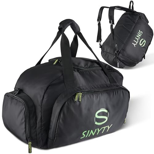 Sinyty Sport und Reisetasche. Mit Schuhfach und Nassfach. Auch als Rucksack nutzbar.