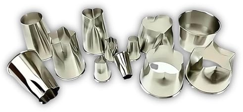 PARENCE.- Lot de 12 Emporte Pièces en Acier Inoxydable - Moules Alimentaires pour Pâtisserie