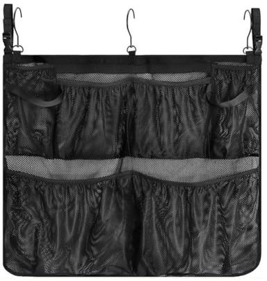 Flohterys Pool Pouch,Pool Toy Bag, Mesh Fabric Pool Toy Holder with Buckle Strap, Pool Float Storage for Swimming Pools Pool