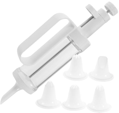 Garneck Set De Boquillas para Decorar Galletas Máquina De Galletas Prensa De Plástico Cómodo De Postres