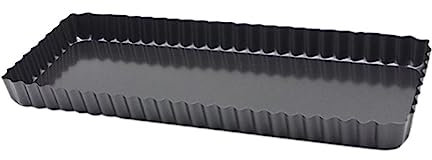 SHOWERORO Molde Para Hornear Antiadherente Molde Para Tarta Bandeja Para Hornear Tartas Acanaladas Base Extraíble Herramienta Para Quiche Para Cocina