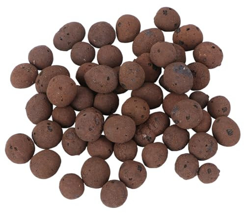 YARNOW Galets D'argile Pour Plantes Succulentes Et Cactus, Support De Culture Hydroponique 1-1,4 Cm Brun, Substrat Aéré Pour Jardinières Et Pots D’intérieur, Mélange Drainant Et Respirant, 300-600 g