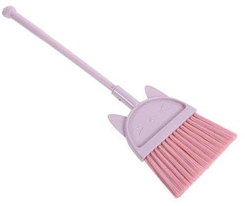 ABOOFAN Cartoon Kids Broom Pink Small Children's Broom Cute Toddler Sweeping Tool for Home and School Cleaning