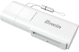 Biwin RC210 SD microSD Card Reader, USB 3.0 Memory Card Reader Adapter Provide Up to 210MB/s Read Speed, Dual-Use SD&TF3.0 Card Reader for SD, SDHC, SDXC, TF, Micro SD, UHS-I Card