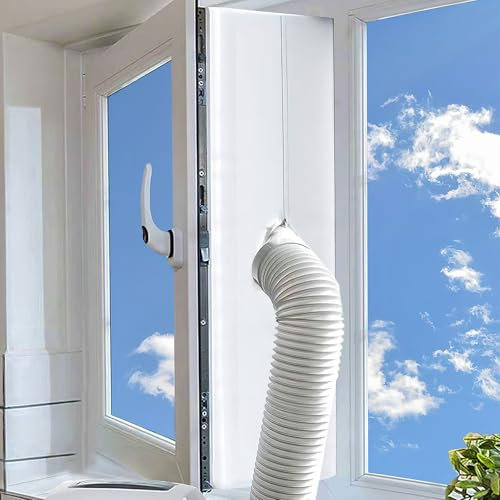 Kit Ventana Aire Acondicionado Portatil, 300CM Sello Ventana Para AC Móvil Y Secadora AC Window Kit Resistente Al Agua, Protección Contra Parada De Aire Caliente Y Frío Para