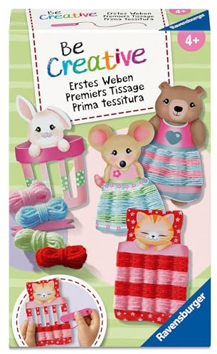 Ravensburger BeCreative Erstes Weben - Bastelset für Kinder ab 4 Jahren, Erstes Weben für Mädchen und Jungen - 12028008
