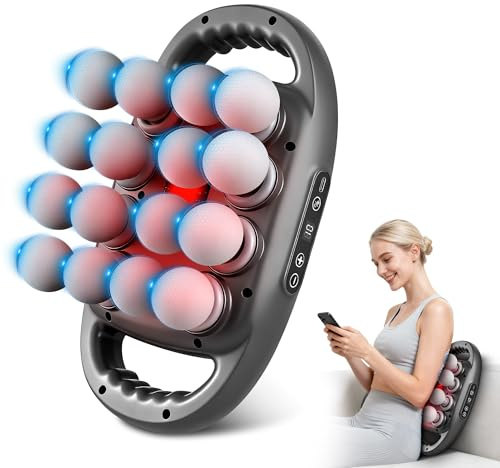 16-Head Massage Gun Set, Deep Tissue Massager with 9 Modes & Levels, Muscle Massager Pain Relief, Percussion Massage Gun for Back/Shoulders/Legs/Waists