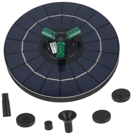 DOITOOL Pompa Solare Per Fontane Fontana Disco Solare Luci Rgb Pompa Per Fontana Per Uccelli e Piscine Protezione Dalla Mancanza d Acqua Adatta Giardini e Cortili