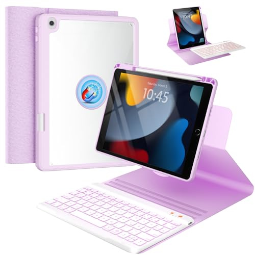 OYEEICE Funda para teclado para tablet compatible con iPad de 9/8/7 Gen 10.2