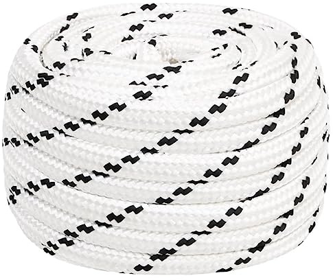Seile Rope, Arbeitsseil Weiß 18 mm 100 m Polyester für Garten, DIY Kunsthandwerk, Verpackungen und Dekoration