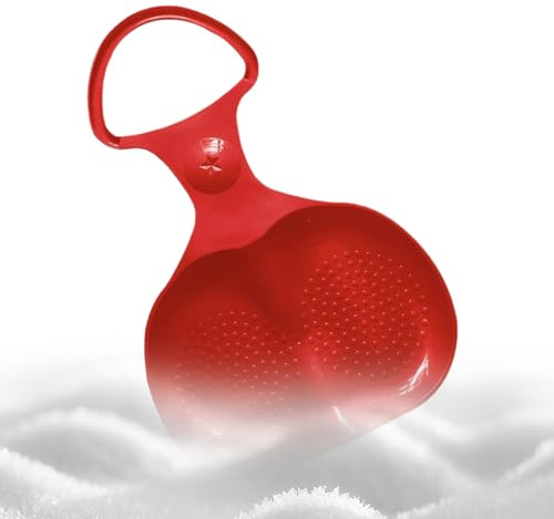 Luge à neige pour adultes - Pp - Accessoire de luge d'hiver - Pelle à neige avec poignée - Planche robuste et résistante au froid - Jouet antidérapant pour l'école, la cour, la famille, les adultes, T