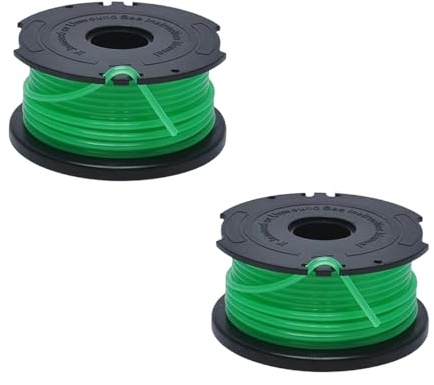 2pack A6486 Strimmer Spool Line Compatible with Black and Decker GL7033 GL9035 GL8033 String Trimmers， with 90583594 Replacement Cover