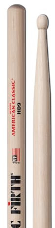 VIC FIRTH HD9 Drum-Stick 5A American Classic-Serie, Hickory,Wood-Tip