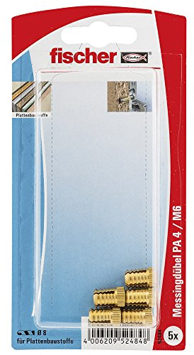 Fischer Messingdübel PA 4 M6/13,5 K SB-Karte, 052484
