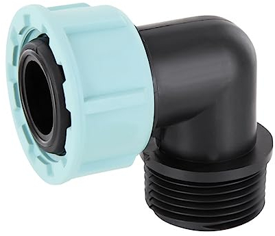 REKUBIK Winkel 90° 1 Innengewinde Swivel Überwurfmutter mit O-Ring x 1 Außengewinde