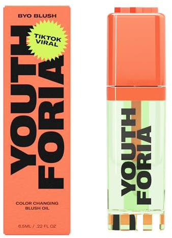 Youthforia BYO Blush, Color Changing Blush Oil, Reacts To Skin’s Natural pH For Your Instant Perfect Shade, Blendable Formula, Vegan & Cruelty-Free