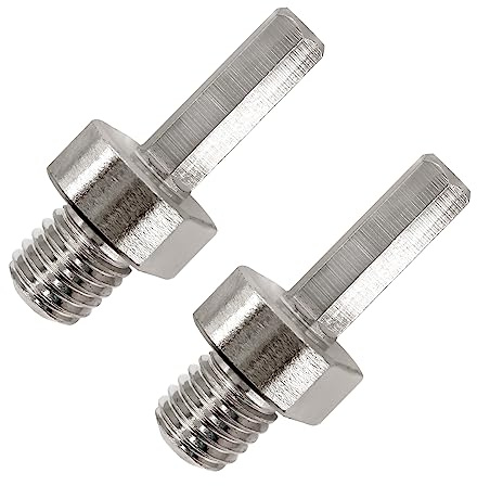 LEKOMESH Adaptadores M14 para Brocas de Diamante - 2pcs Adaptador Rosca Macho M14 a Mango HEX para Taladro Manual o de Sobremesa
