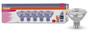 Osram LED MR16 GU5.3 4.9W (35W) 350LM 3000K 36D dimbar spotlight (5-pack)