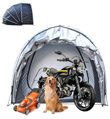 YSMSMZJK Fahrradgarage Hängen 2 in 1 Fahrradgarage Vor Wind,Regen,Schnee und Staub Schützen Faltgarage Fahrrad Motorradgarage Winterfest,Black