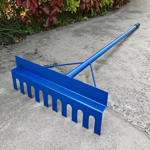 Râteaux Râteau D'entretien Du Sable À 10 Dents, Râteau De Nivellement De Sable En Acier De 63 Pouces De Long Pour Le Parc Et L'école, Niveleur De Sable Polyvalent Avec Poignée Antidérapante(3pcs)