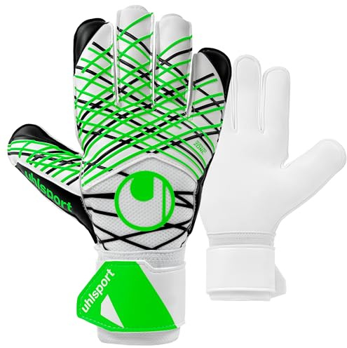 uhlsport Classic Soft Advanced Fußball Torwarthandschuhe für Kinder und Herren, Torwart-Handschuhe, Fussball-Handschuhe mit Handgelenkfixierung - atmungsaktiver Textilstoff, 10.5