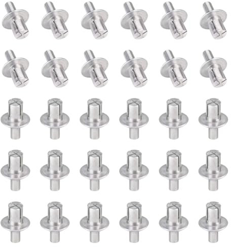 100 Pcs Aluminum Hammer Rivets Expansion Metal Rivets Knock Type Rivet Fasteners Hardware Anchor Nails Small Hammer In Anchors for Home Electronic Equipment
