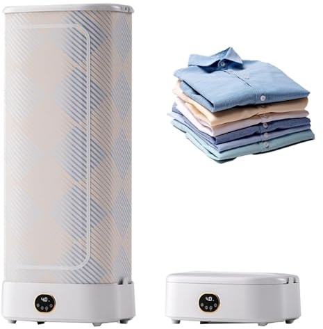 Machine a repasser et plier automatique Machine À Repasser Automatique Polyvalente Vapeur Verticale 1000W Avec Télécommande Et Option De Séchage Air Chaud pour Vêtements Et Tissus