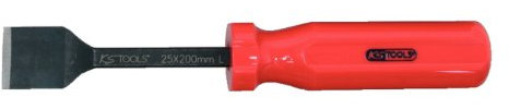 KS Tools 907.2233 - Rascador de juntas, acodado 10° (12,5 x 300 mm)