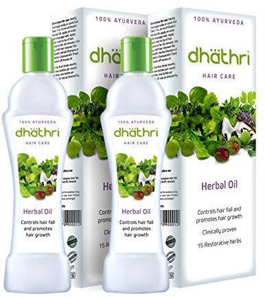 Dhathri Hair Care Plus Herbal Oil 100ml (Pack of 2) by Dhathri