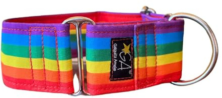 Galguita Amelie 0634438852858 Halsband für Hunde Rainbow, M