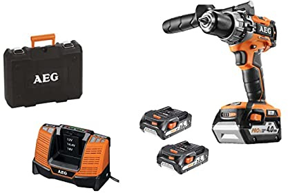 Perceuse compacte brushless AEG 18 V - 3 batteries - chargeur BSB18C2BLLI-X03C
