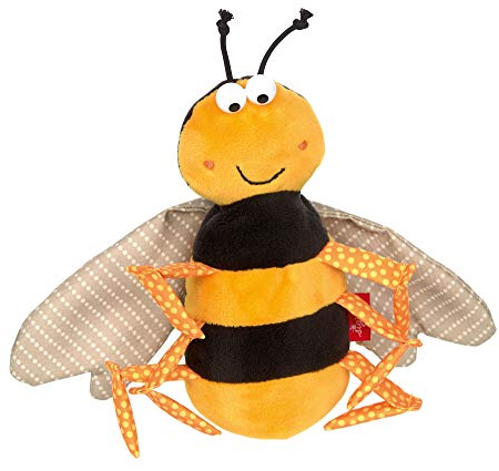 SIGIKID 39208 Biene Cuddly Gadgets Mädchen und Jungen Babyspielzeug empfohlen ab Geburt gelb