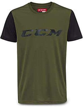 CCM Hockey Grit Tech SS Tee Army Green - Senior M