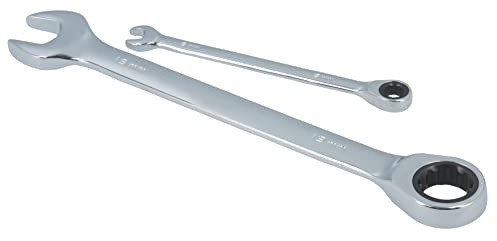 Laser 8511 Ratchet Ring Combination Spanner Set 12pc