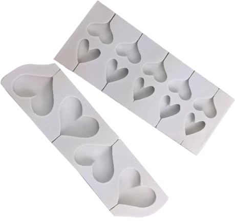LIFKOME Moules en Silicone Flexibles Et Réutilisables en Forme de Cœur pour Sucettes Et