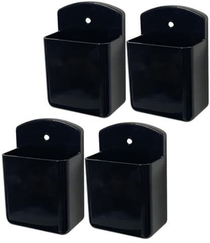 Zerodeko Support de Télécommande de Climatiseur TV Auto-Adhésif 4 Pièces Boîte de Rangement Murale Organisateur pour Mur à Côté de La Table