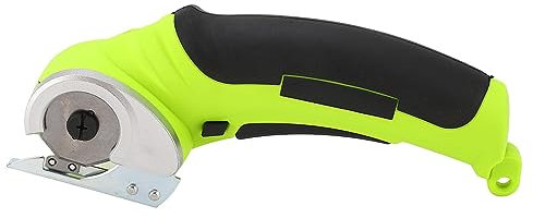 Schere, 240 U/min, Kabellose Elektrische Schere, 2000 MAh, Wiederaufladbarer Hand-Stoffschneider, Bekleidungsleder, Schneiderschere für, Kontrollen (GREEN #14)