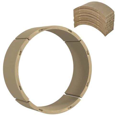 PawHut Lot de 8 griffoirs pour Chat - en Carton ondulé Recyclable - Tapis à gratter pour Roue de Chat - Jusqu'à 5 kg - 55 x 25,5 x 3 cm - Marron