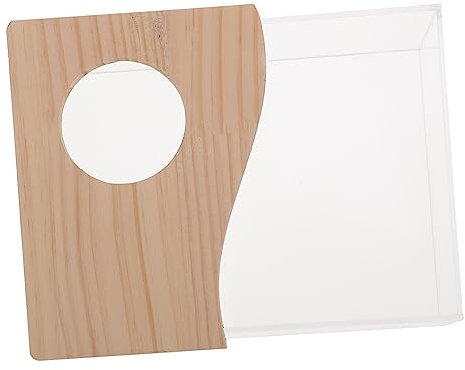 COSMEVIVI Boîte De Bain Sable Transparente pour Hamster Bac Compact pour Bain De Sable Et Toilette Accessoire Pratique pour Petits Rongeurs Gerbilles Et Chinchillas