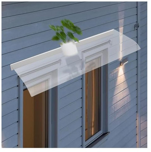 Outdoor Sonnenschutz Regendach Fenstermarkisen Anpassbare Größe 40x80cm UV-Schutz Wasserdicht Ideal für Balkon