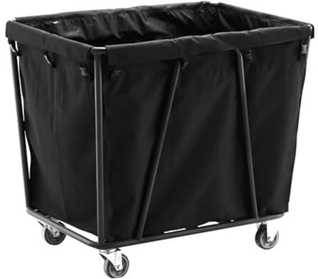 GBPLDMAQ Reinigungswagen auf Rädern, Wäschewagen mit Rollen, Rollender Wäschekorb, Oxford-Stoffmaterial, Wäschewagen Extragroßes Kaliber für Hotels, Pflegeheime, Wohnungen
