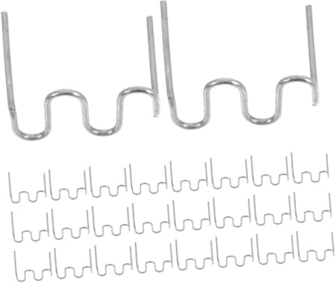 IMIKEYA 500pcs Hot Staples 0.8mm Wave Shaped Welding Rods Bumper Repair Welding Wire for Repair Machine Car Bumpers Dashboards Lamp Holders