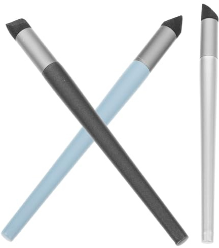 CLISPEED 3pièces Pinceaux pour Peinture à Huile Brosses Plastique Durables Tête Lisse pour Détails Et Estompage Outil Précis pour Artistes