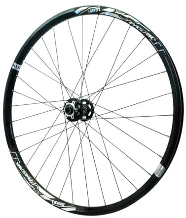 24 26 27,5 29 Mountainbike Radsatz, Steckachse 15*100mm Vorderrad 12*142mm Hinterrad Scheibenbremse Radsatz, Aluminiumlegierung Fahrradfelgen, HG 7-12 Geschwindigkeit(24 black,Front wheels)