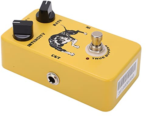 aqxreight Pédale d'effet Trémolo Améliorant Vos Performances de Personnalisation Sonore, Effets de Guitare Polyvalents pour Musiciens