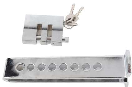 Acouto Dispositivo Antifurto per Auto, Blocco a Pedale in Acciaio Inossidabile con 3 Chiavi, Efficace Prevenzione dei Furti per Auto e Camion